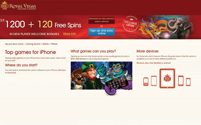 Free royal vegas casino games