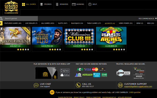 instal Golden Nugget Casino Online