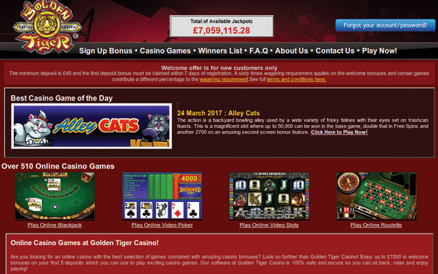 Fantastic Tiger Gambling enterprise